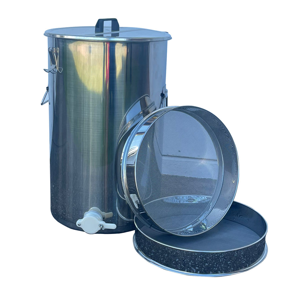 Stainless Steel Honey Tank with Honey Gate & Sieve